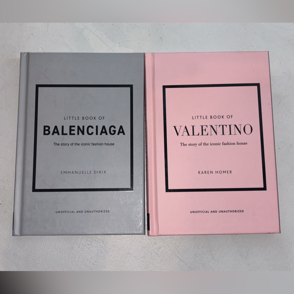 Set of 2 hardcover fashion books brand new never used!